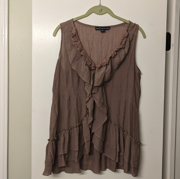 Jackets & Blazers - Gemstone Boho Ruffle Vest